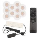 10 weiße Einbaustrahler Terrassenüberdachung Dico, IP65, inkl. Anschlussset und Fernbedienung