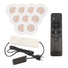 9 weiße Einbaustrahler Terrassenüberdachung Dico, IP65, inkl. Anschlussset und Fernbedienung