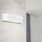 Weiße Up down Wandleuchte Glas, Tomaso, 3,1W, 3000K LED