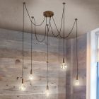 Kupfer Pendelleuchte Retro, August