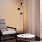 Schwarze Stehlampe Modern, Prato, mit Schalter