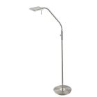 Nickel Stehlampe Modern, Robin, 12W, 3000K LED, mit Touch-Dimmer