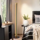 Schwarze Stehlampe Modern, Baruch, 15W, 3000K LED, mit Schalter