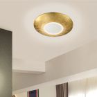 Goldene Deckenlampe Antik, Wilke, 12W, 3000K LED