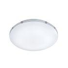 Chrom Badezimmer Deckenleuchte Kunststoff, Brunella, 24W, 3000K LED, IP44