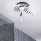 Chrom Badezimmer Deckenleuchte Design, Delfina, 3,1W, 3000K LED, IP44