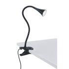 Schwarze Klemmspot Kunststoff, Yelaisa, 3W, 3000K LED, mit Schalter