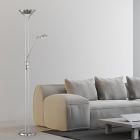 Schwarze Stehlampe Modern, Aiden, 20W, 3000K LED, mit Schalter