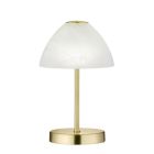 Nickel Tischleuchte Modern, Aaron, 2,5W, 3000K LED, mit Schalter
