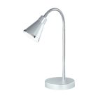 Graue Schreibtischlampe Kunststoff, Taimi, 3,8W, 3000K LED, mit Schalter