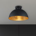 Schwarze Deckenlampe Industrial, Lyndee
