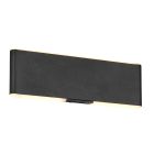 Schwarze Up down Wandleuchte Modern, Zwier, 2W, warm- bis kaltweiß einstellbare LED, mit Schalter