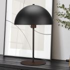 Schwarze Tischleuchte Modern, Fransisca, mit Schalter