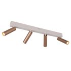 Braune Deckenstrahler Modern, Smail, 5,5W, White Switch LED, 3-stufig dimmbar