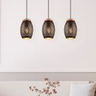 Schwarze Pendelleuchte Modern, Delana