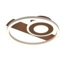 Braune Deckenlampe Design, Jantuano, 22W, 3000K LED