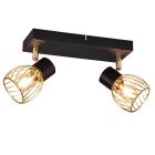 Schwarze Deckenstrahler Industrial, Amaya