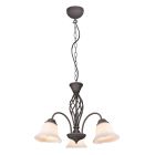 Rostfarbene Kronleuchter Antik, Detroit