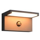 Anthrazit Außen Wandleuchte mit Bewegungsmelder Modern, Patrique, IP54