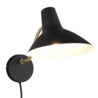 Schwarze Wandleuchte Antik, Merit