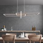 Nickel Pendelleuchte Modern, Hatun, 34W, 3000K LED