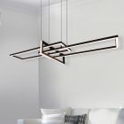 Schwarze Pendelleuchte Modern, Hatun, 34W, 3000K LED