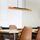 Holz Pendelleuchte Braun, Neville, 25W, 3000K LED, 3-stufig dimmbar