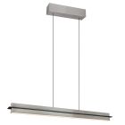 Nickel Pendelleuchte Modern, Joek, 22W, warm- bis kaltweiß einstellbare LED, 3-stufig dimmbar