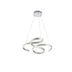 Silberne Pendelleuchte Modern, Davu, 52W, 3000K LED