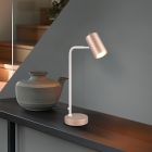 Braune Tischleuchte Modern, Kaso, mit Schalter