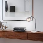 Chrom Tischleuchte Design, Rahma, mit Schalter