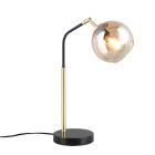 Goldene Tischleuchte Design, Rahma, mit Schalter