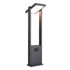 Anthrazit Solar Wegeleuchte Modern, Maku, 5W, White Switch LED, IP65