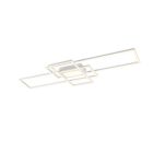 Weiße Deckenlampe Modern, Retan, 60W, warm- bis kaltweiß einstellbare LED, mit Fernbedienung