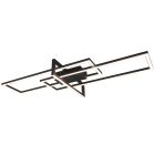 Schwarze Deckenlampe Modern, Hatun, 34W, 3000K LED