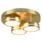 Messing Deckenlampe Modern, Marjon, 24W, 3000K LED, 3-stufig dimmbar