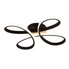 Schwarze Deckenleuchte Design, Vikash, 25W, 3000K LED, 3-stufig dimmbar