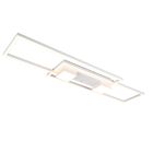Weiße Deckenlampe Design, Sohaib, 37W, warm- bis kaltweiß einstellbare LED, 3-stufig dimmbar