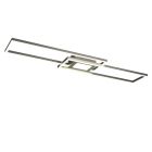 Nickel Deckenlampe Modern, Marlous, 37W, RGBW LED, mit Fernbedienung