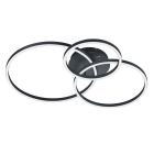 Schwarze Deckenlampe Modern, Elze, 28W, RGBW LED, mit Fernbedienung