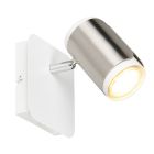 Nickel Wandstrahler Modern, Quintijn, mit Schalter