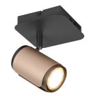 Braune Wandstrahler Modern, Quintijn, mit Schalter