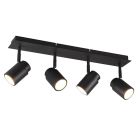 Schwarze Deckenstrahler Badezimmer Modern, Nelis, IP44