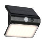 Schwarze Solar Außen Wandleuchte Kunststoff, Mijs, 2,5W, 4000K LED, IP44