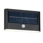 Schwarze Solar Außen Wandleuchte Modern, Nefise, 8W, 4000K LED, IP44