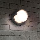 Weiße Außenleuchte Kunststoff, Riekje, 8W, 3000K LED, IP54