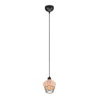 Rattan Pendelleuchte Braun, Mirne