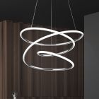 Chrom Pendelleuchte Design, Marell, 36W, 4000K LED, 3-stufig dimmbar