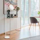 Weiße Stehlampe Modern, Delana, mit Schalter