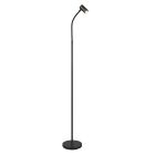 Schwarze Stehlampe Modern, Suradj, mit Schalter
